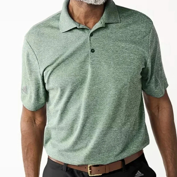 Adidas Performance PrimeGreen Golf Polo Shirt - Picture 1 of 9